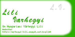 lili varhegyi business card