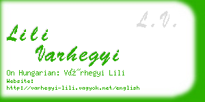 lili varhegyi business card